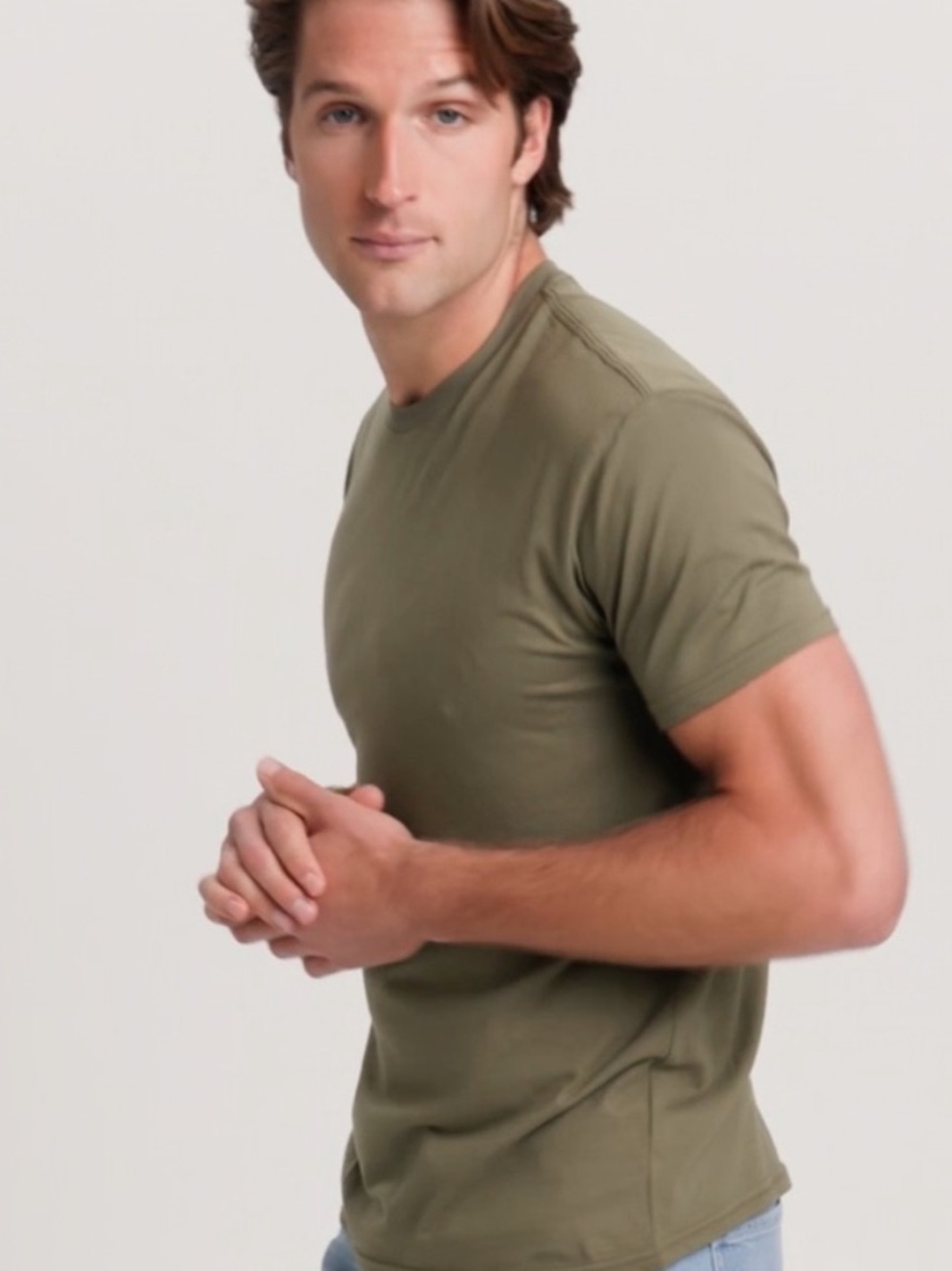 Buck Mason Curved Hem Crewneck Short Sleeve Tee